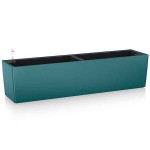BALCONERA Color 80 Petrol Blue 79x19x19cm LECHUZA Self-Watering Planter & Window Box - Automatic Watering Planters