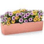 BALCONERA Color 80 Coral Red 79x19x19cm LECHUZA Self-Watering Planter & Window Box - Automatic Watering Planters