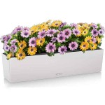 BALCONERA Color 80 Γκρι Ανοιχτό 79x19x19cm LECHUZA Αυτοποτιζόμενη Ζαρντινιέρα & Κασπώ - Αυτοποτιζόμενες Ζαρντινιέρες 