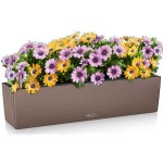 BALCONERA Color 80 Καφέ Κοκκινωπή 79x19x19cm LECHUZA Αυτοποτιζόμενη Ζαρντινιέρα & Κασπώ - Αυτοποτιζόμενες Ζαρντινιέρες 