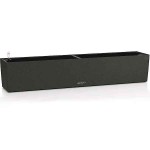 BALCONERA Stone 100 Black Self-Watering Planter 100x19x19cm LECHUZA - Rectangular Planters & Planter Boxes