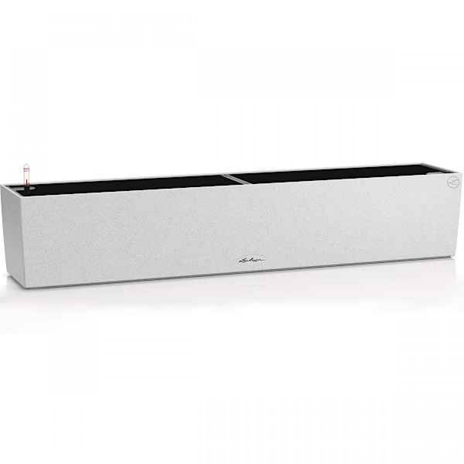 BALCONERA Stone 100 White Self-Watering Planter 100x19x19cm LECHUZA - Rectangular Planters & Planter Boxes