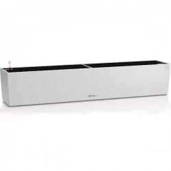 BALCONERA Stone 100 White Self-Watering Planter LECHUZA BALCONERA Stone 100 White Self-Watering Planter 100x19x19cm LECHUZA - Rectangular Planters & Planter Boxes
