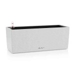 BALCONERA Stone 40 White Self-Watering Planter 40x19x19cm LECHUZA - Rectangular Planters & Planter Boxes