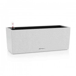 BALCONERA Stone 40 White Self-Watering Planter LECHUZA BALCONERA Stone 40 White Self-Watering Planter 40x19x19cm LECHUZA - Rectangular Planters & Planter Boxes