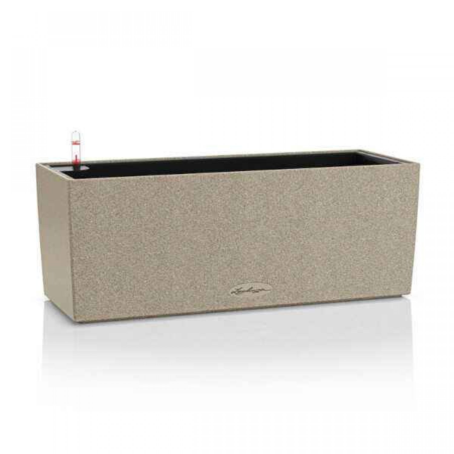 BALCONERA Stone 40 Beige Self-Watering Planter 40x19x19cm LECHUZA - Rectangular Planters & Planter Boxes