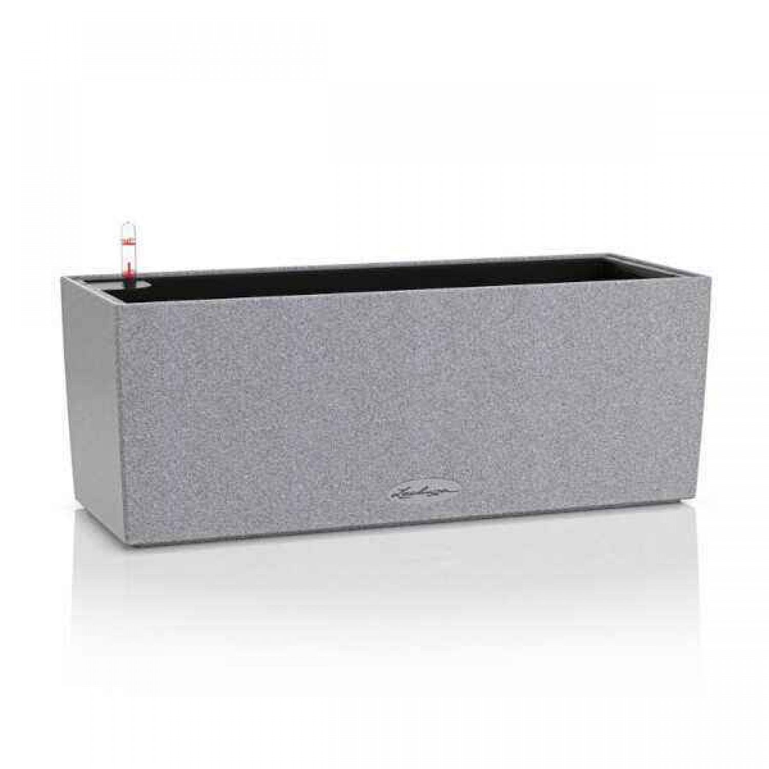BALCONERA Stone 40 Grey Self-Watering Planter 40x19x19cm LECHUZA - Rectangular Planters & Planter Boxes