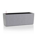 BALCONERA Stone 40 Grey Self-Watering Planter 40x19x19cm LECHUZA - Rectangular Planters & Planter Boxes
