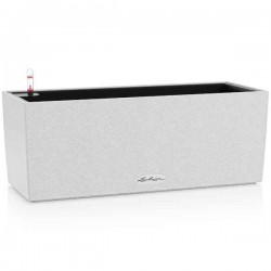 BALCONERA Stone 50 White Self-Watering Planter LECHUZA BALCONERA Stone 50 White Self-Watering Planter 50x19x19cm LECHUZA - Rectangular Planters & Planter Boxes