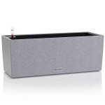 BALCONERA Stone 50 Grey Self-Watering Planter 50x19x19cm LECHUZA - Rectangular Planters & Planter Boxes