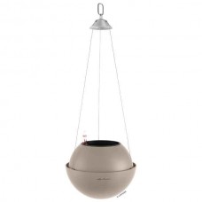 BOLA Color 23 Καφέ Άμμου Ø23x18cm Κρεμαστή Αυτοποτιζόμενη Γλάστρα & Κασπώ LECHUZA - Κρεμαστές Αυτοποτιζόμενες Γλάστρες