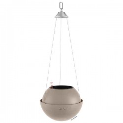 BOLA Color 23 Καφέ Άμμου Ø23x18cm Κρεμαστή Αυτοποτιζόμενη Γλάστρα & Κασπώ LECHUZA - Κρεμαστές Αυτοποτιζόμενες Γλάστρες