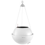 BOLA Color 32 Λευκή Ø32x25cm Κρεμαστή Αυτοποτιζόμενη Γλάστρα & Κασπώ LECHUZA - Κρεμαστές Αυτοποτιζόμενες Γλάστρες