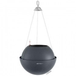BOLA Color 32 Σχιστόλιθος Ø32x25cm Κρεμαστή Αυτοποτιζόμενη Γλάστρα & Κασπώ LECHUZA - Κρεμαστές Αυτοποτιζόμενες Γλάστρες