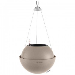 BOLA Color 32 Καφέ Άμμου Ø32x25cm Κρεμαστή Αυτοποτιζόμενη Γλάστρα & Κασπώ LECHUZA - Κρεμαστές Αυτοποτιζόμενες Γλάστρες