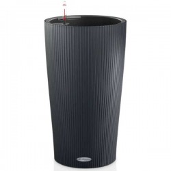 CILINDRO Color 23 Slate Grey Ø23x41cm Lechuza Self-Watering Planter Complete - Round Planters CILINDRO Color 23 Slate Grey Ø23x41cm Self-Watering Planter