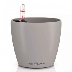 CLASSICO Color 12 Sand Brown Ø13x12cm Self-Watering Pot CLASSICO Color 12 Sand Brown Ø13x12cm Self-Watering Planter-Cachepot LECHUZA Complete - Automatic Watering Round Planters