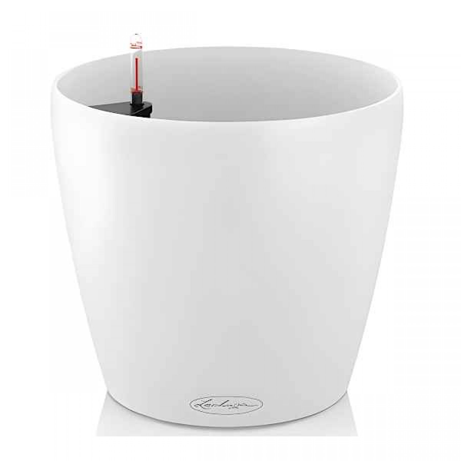 CLASSICO Color 50 Λευκή Ø50x46cm Στρογγυλή Αυτοποτιζόμενη Γλάστρα & Κασπώ LECHUZA - Στρογγυλές Αυτοποτιζόμενες Γλάστρες