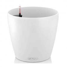 CLASSICO Color 50 Λευκή Ø50x46cm Στρογγυλή Αυτοποτιζόμενη Γλάστρα & Κασπώ LECHUZA - Στρογγυλές Αυτοποτιζόμενες Γλάστρες