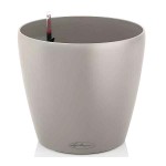 CLASSICO Color 50 Καφέ Άμμου Ø50x46cm Στρογγυλή Αυτοποτιζόμενη Γλάστρα & Κασπώ LECHUZA - Στρογγυλές Αυτοποτιζόμενες Γλάστρες