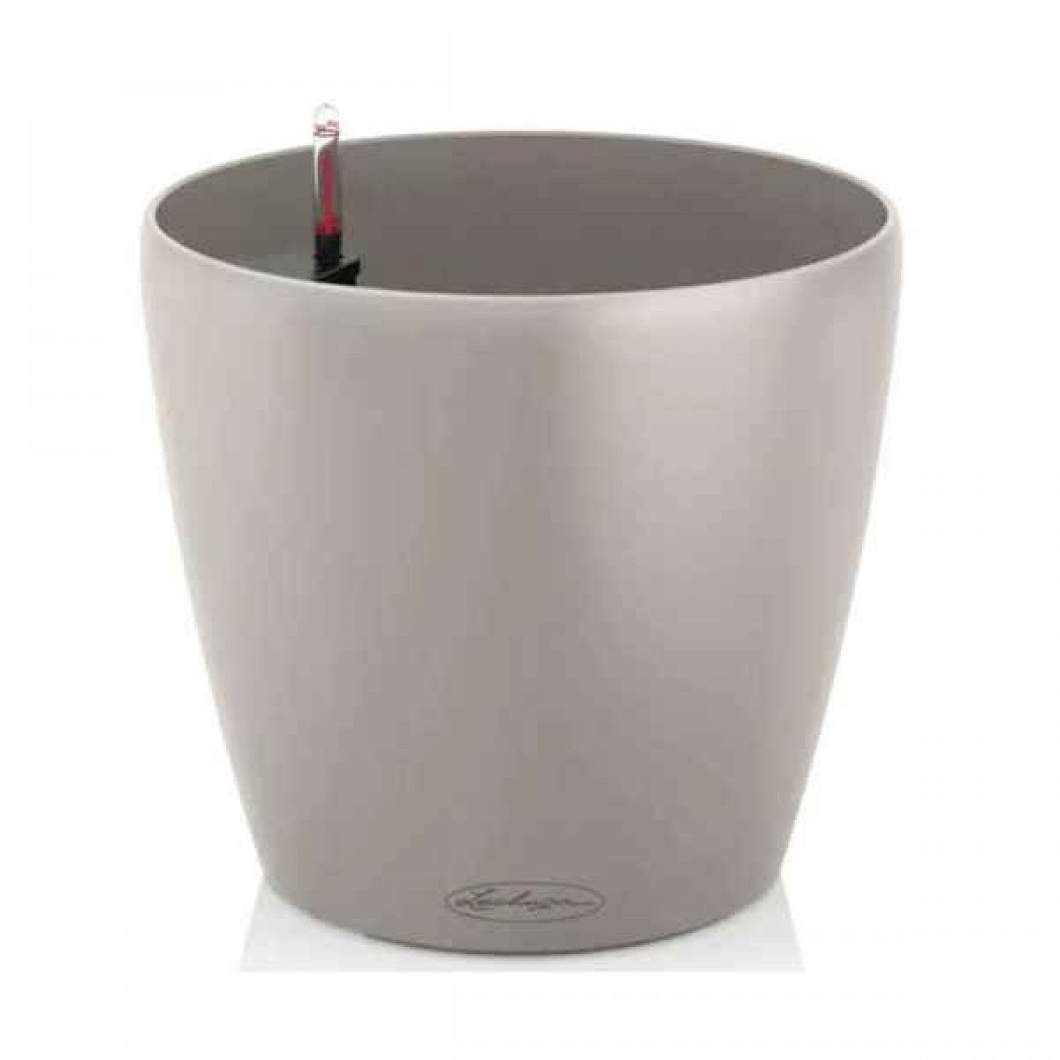 CLASSICO Color 35 Sand Brown Ø35x33cm Self-Watering Planter-Cachepot LECHUZA Complete - Automatic Watering Round Planters