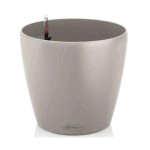 CLASSICO Color 35 Sand Brown Ø35x33cm Self-Watering Planter-Cachepot LECHUZA Complete - Automatic Watering Round Planters