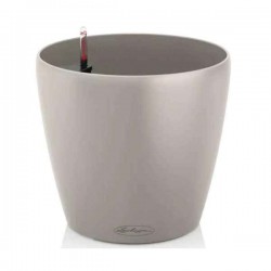 CLASSICO Color 28 Sand Brown Ø28x26cm Self-Watering Pot CLASSICO Color 28 Sand Brown Ø28x26cm Self-Watering Planter-Cachepot LECHUZA Complete - Automatic Watering Round Planters