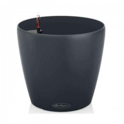 CLASSICO Color 28 Slate Ø28x26cm Self-Watering Pot CLASSICO Color 28 Slate Ø28x26cm Self-Watering Planter-Cachepot LECHUZA Complete - Automatic Watering Round Planters