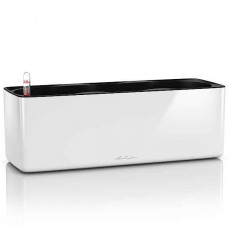 CUBE Glossy Triple White 40x14x14cm Self-Watering Planter-Cachepot LECHUZA - Urban Gardening & Automatic Watering Planters