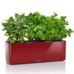 CUBE Glossy Triple Scarlet Red 40x14x14cm Self-Watering Planter-Cachepot LECHUZA - Urban Gardening & Automatic Watering Planters