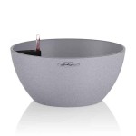 CUBETO Stone 30 Γκρι Δ30x13cm Γλάστρα-Λεκάνη Αυτοποτιζόμενη & Κασπώ LECHUZA - Λεκανοειδείς Αυτοποτιζόμενες Γλάστρες