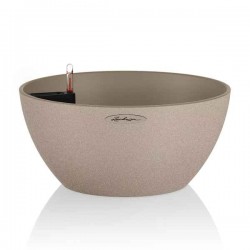 CUBETO Stone 30 Beige D30x13cm Self-Watering Planter CUBETO Stone 30 Beige D30x13cm Self-Watering Planter-Cachepot LECHUZA Complete - Automatic Watering Bowl Planters