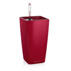 CUBI Mini Scarlet Red 9x9x18cm Self-Watering Planter-Cachepot LECHUZA Complete - Automatic Watering Square Planters