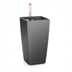 CUBI Mini Charcoal 9x9x18cm Self-Watering Planter CUBI Mini Charcoal 9x9x18cm Self-Watering Planter-Cachepot LECHUZA Complete - Automatic Watering Square Planters