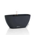 NAVIO Color 10 Slate 29x14x(H)13.5cm Self-Watering Planter-Cachepot LECHUZA Complete - Automatic Watering Round Planters