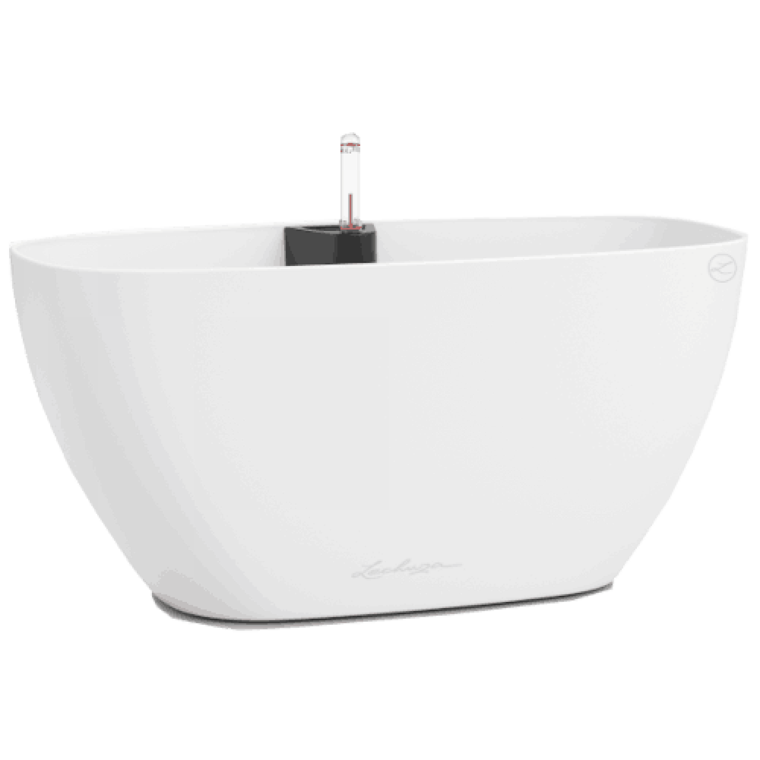 NAVIO Color 20 White 39x19x(H)18.3cm Self-Watering Planter-Cachepot LECHUZA Complete - Automatic Watering Round Planters