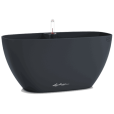 NAVIO Color 20 Slate 39x19x(H)18.3cm Self-Watering Planter-Cachepot LECHUZA Complete - Automatic Watering Round Planters