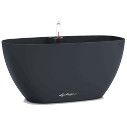 NAVIO Color 20 Slate 39x19x(H)18.3cm Self-Watering Planter-Cachepot LECHUZA Complete - Automatic Watering Round Planters