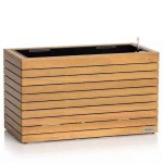 PALO WIDE 80 LOW Wood Self-Watering Planter 79x37x46cm LECHUZA Complete