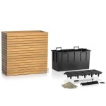 PALO WIDE 80 HIGH Ξύλινη Αυτοποτιζόμενη Ζαρντινιέρα 79x37x77cm LECHUZA - Αυτοποτιζόμενες Ζαρντινιέρες & Κασπώ
