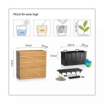 PALO WIDE 80 HIGH Ξύλινη Αυτοποτιζόμενη Ζαρντινιέρα 79x37x77cm LECHUZA - Αυτοποτιζόμενες Ζαρντινιέρες & Κασπώ