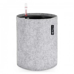 TRENDCOVER 23 Felt Light Grey Ø23x26.5cm Lechuza Self-Watering Planter - Round Planters TRENDCOVER 23 Felt Light Grey Ø23x26.5cm Self-Watering Planter