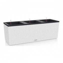 TRIO Cottage 30 Λευκή 100x32x(Υ)34cm Lechuza Αυτοποτιζόμενη Ζαρντινιέρα & Κασπώ - Αυτοποτιζόμενες Ζαρντινιέρες & Γλάστρες