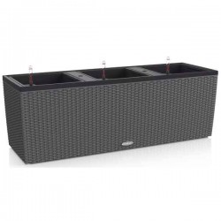 TRIO Cottage 40 Γρανίτης 130x42x(Υ)44cm Lechuza Αυτοποτιζόμενη Ζαρντινιέρα & Κασπώ - Αυτοποτιζόμενες Ζαρντινιέρες & Γλάστρες
