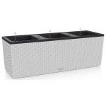 TRIO Cottage 40 Γκρι Ανοιχτό 130x42x(Υ)44cm Lechuza Αυτοποτιζόμενη Ζαρντινιέρα & Κασπώ - Αυτοποτιζόμενες Ζαρντινιέρες & Γλάστρες