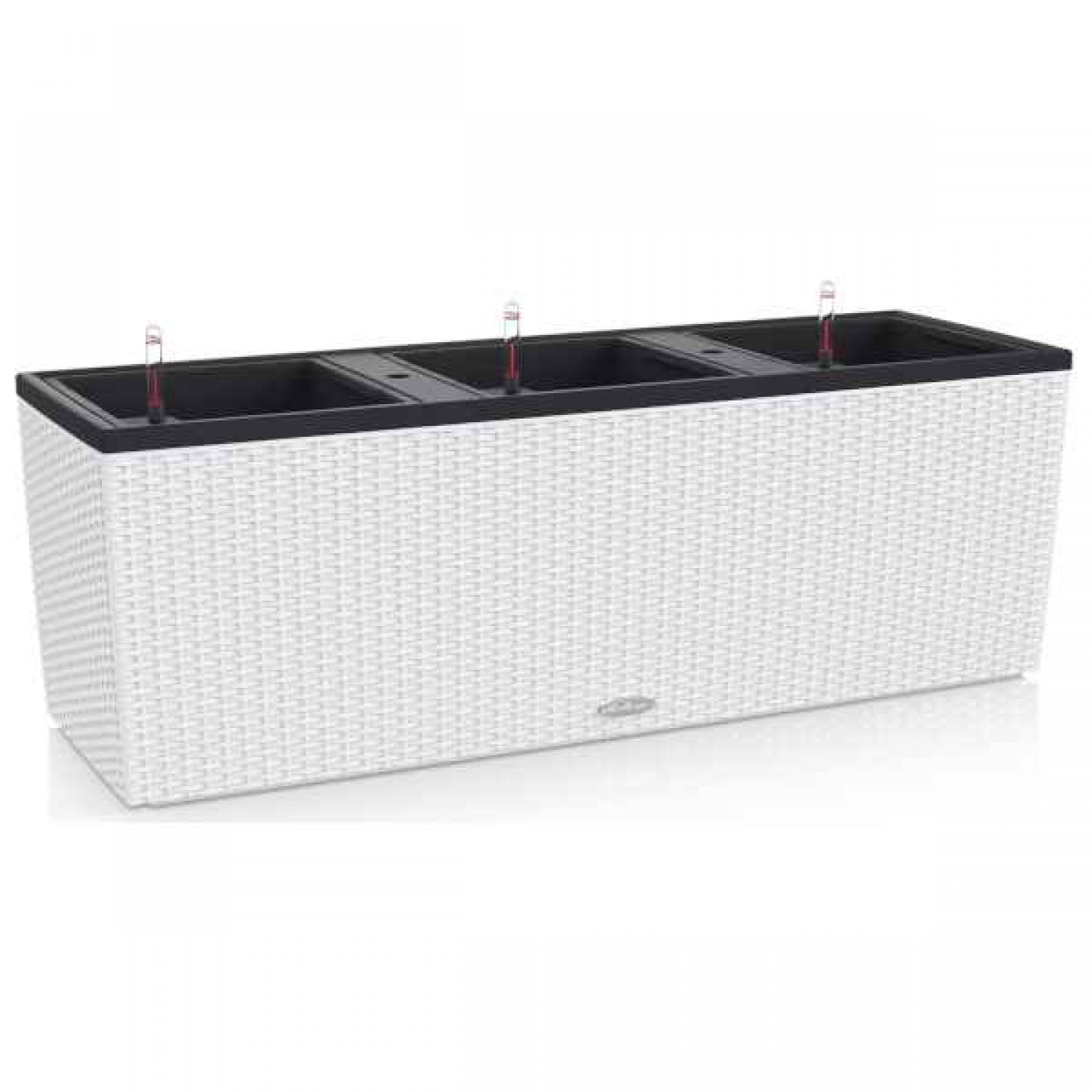 TRIO Cottage 40 Λευκή 130x42x(Υ)44cm Lechuza Αυτοποτιζόμενη Ζαρντινιέρα & Κασπώ - Αυτοποτιζόμενες Ζαρντινιέρες & Γλάστρες