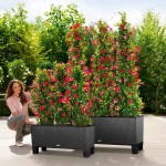 TRIO Cottage 40 Λευκή 130x42x(Υ)44cm Lechuza Αυτοποτιζόμενη Ζαρντινιέρα & Κασπώ - Αυτοποτιζόμενες Ζαρντινιέρες & Γλάστρες