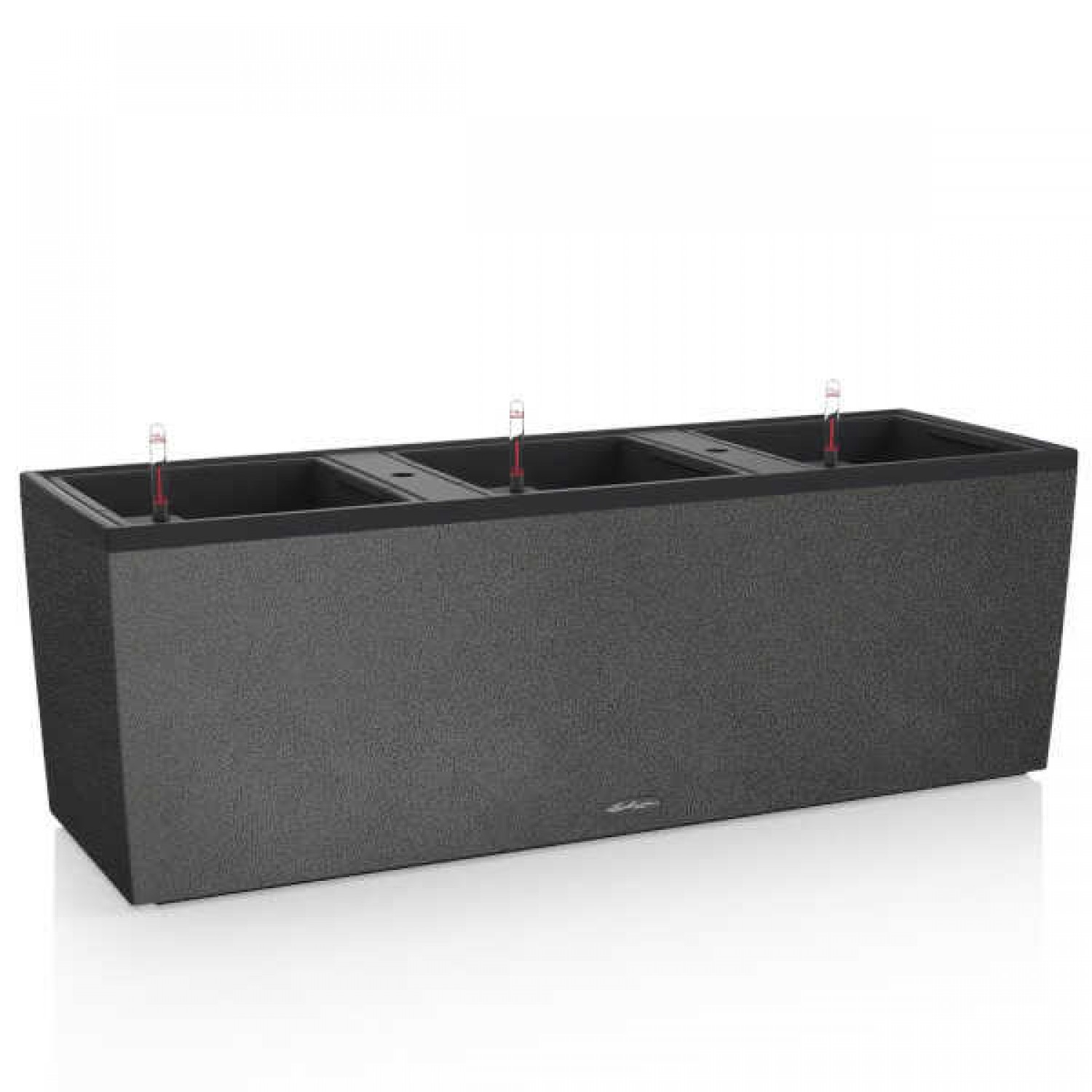 Ζαρντινιέρα Αυτοποτιζόμενη TRIO Stone 30 Μαύρη 100x32,5x34,5cm