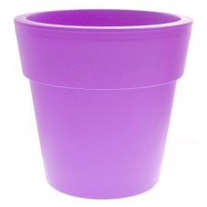 Linea Round Low Flower Pot Purple Colour Ø 35cm x 33cm (H) 