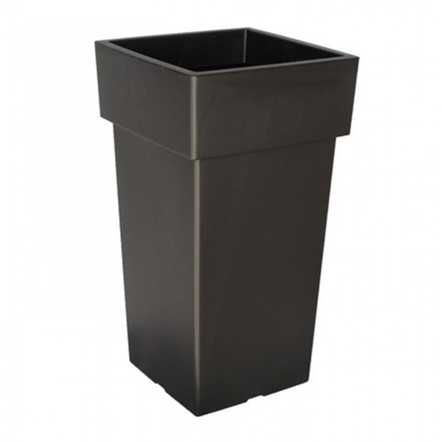 Γλάστρα Τετράγωνη Linea Ψηλή Ανθρακί 50cm x 27cm x27cm  Πλαστική Τετράγωνη Γλάστρα  Linea Ψηλή Ανθρακί 50cm x 27cm x 27cm | Κηπογεωργική